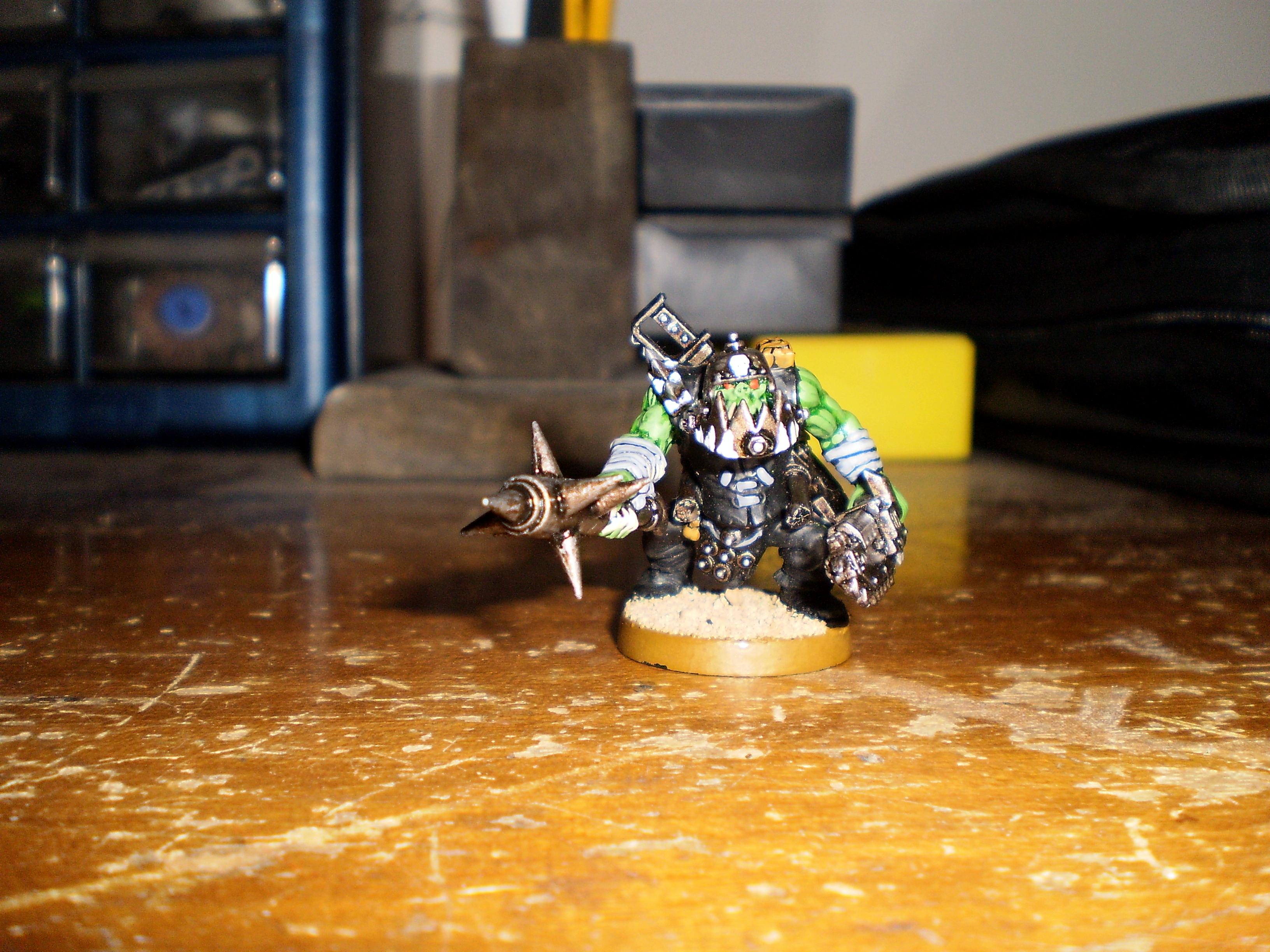 Miniature Ork Space Crusade Peinte Pour Warhammer 40K (W40K) - Réf. P201 - Occasion